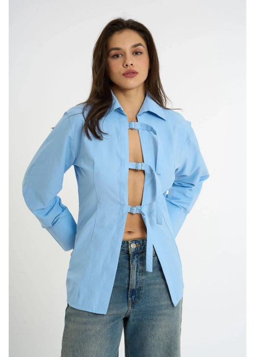Belted Shirt | Blue