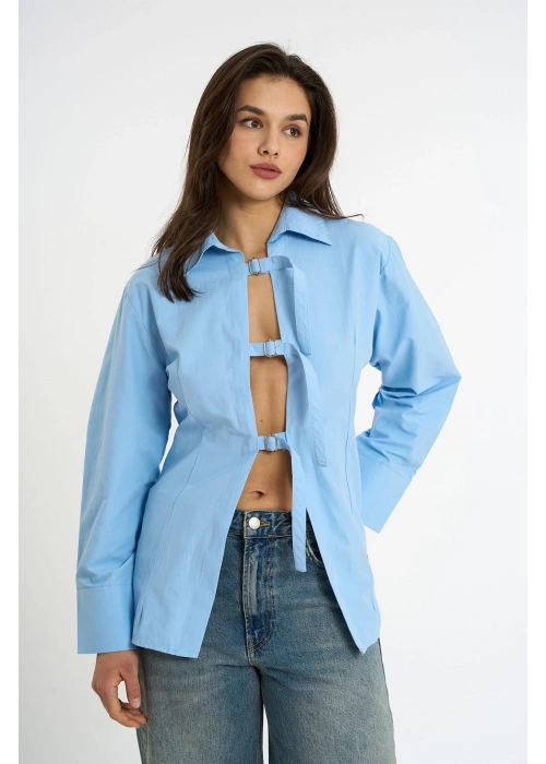 Belted Shirt | Blue