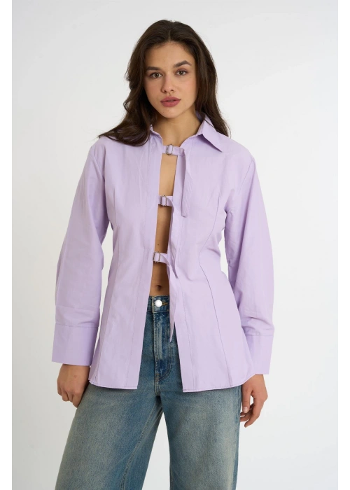 Belted Shirt | Lilac