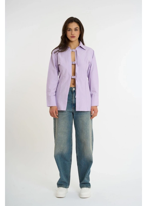Belted Shirt | Lilac