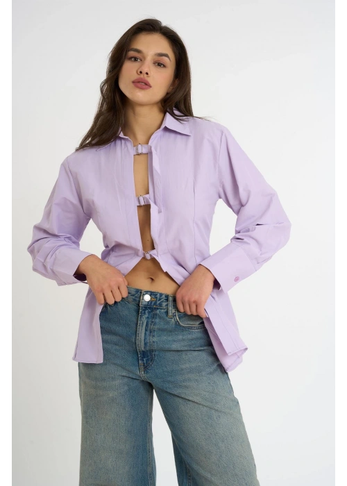 Belted Shirt | Lilac