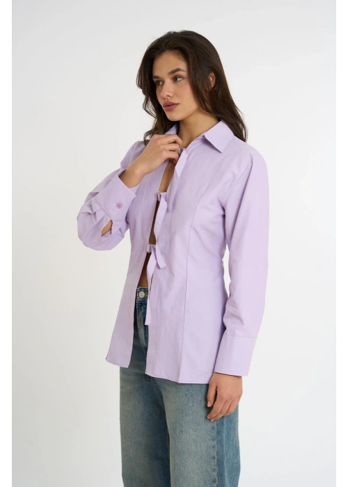 Belted Shirt | Lilac