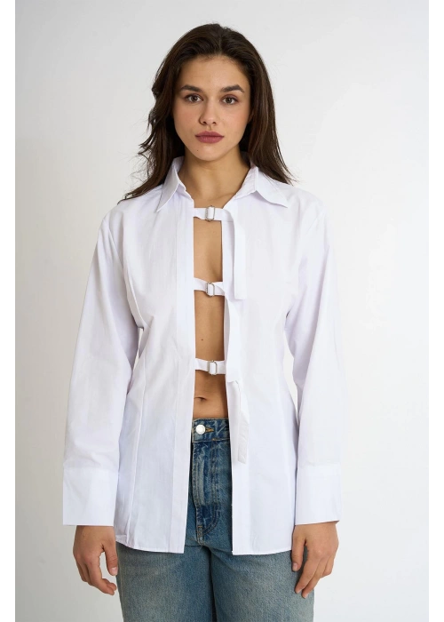 Belted Shirt | White