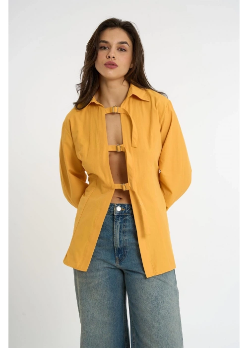 Belted Shirt | Yellow