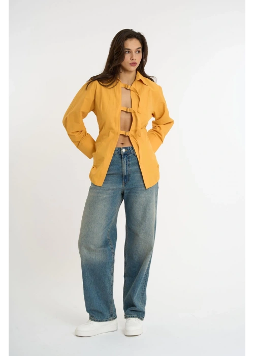 Belted Shirt | Yellow