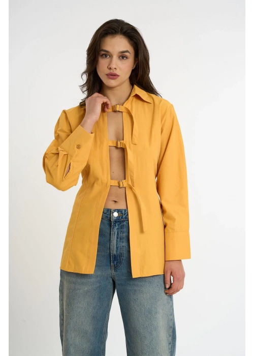 Belted Shirt | Yellow