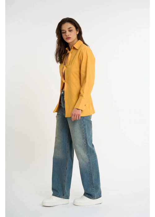 Belted Shirt | Yellow