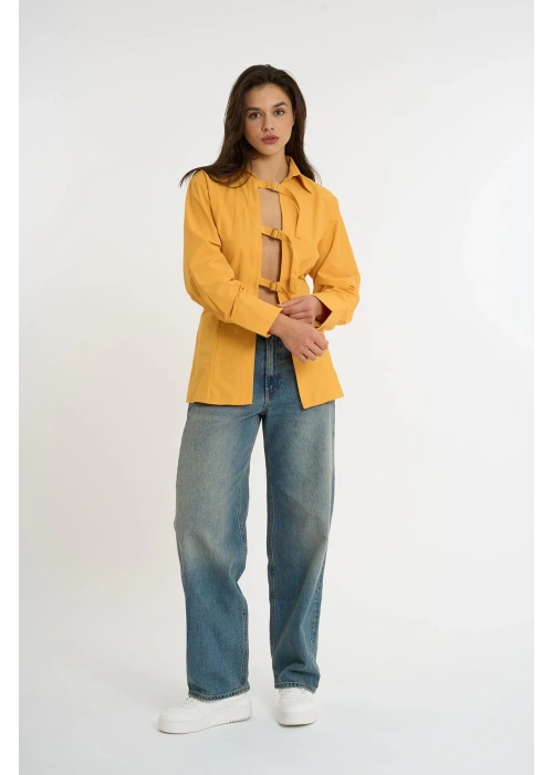 Belted Shirt | Yellow