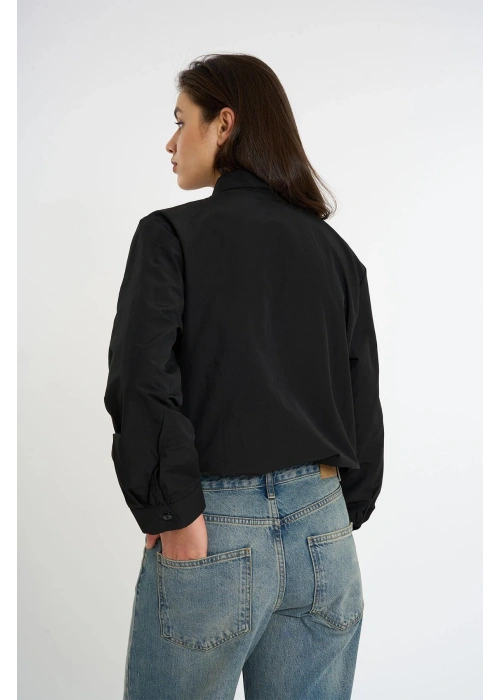 Black Bow Shirt | Blue