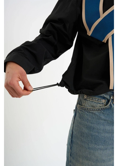 Black Bow Shirt | Blue