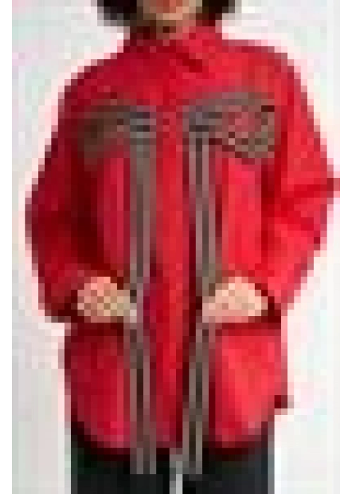 Bow Detail Shirt | Red