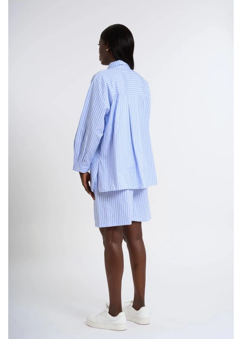 Bow Detailed Shorts Set | Açık Mavi