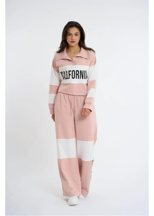 California Print Womens Tracksuit | Pink