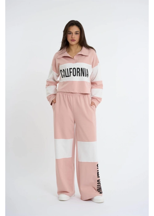California Print Womens Tracksuit | Pink