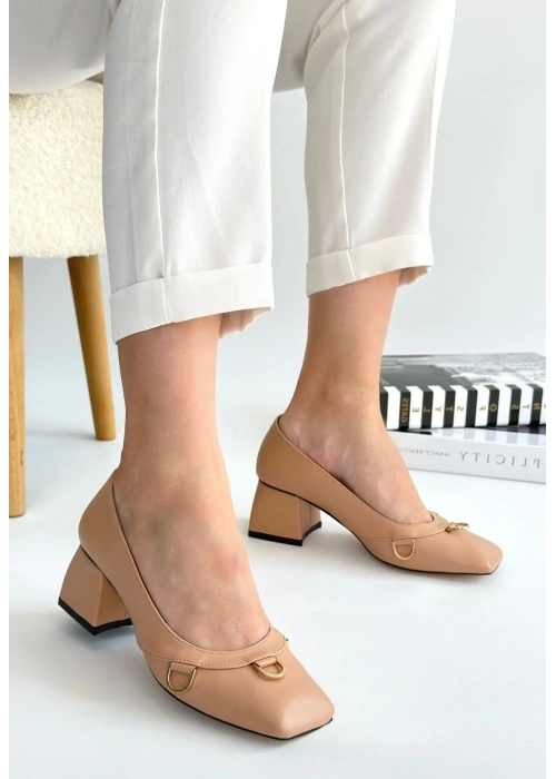 Cande Nude Cilt Topuklu Ayakkabı