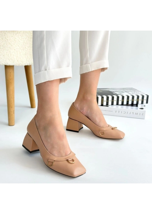 Cande Nude Cilt Topuklu Ayakkabı