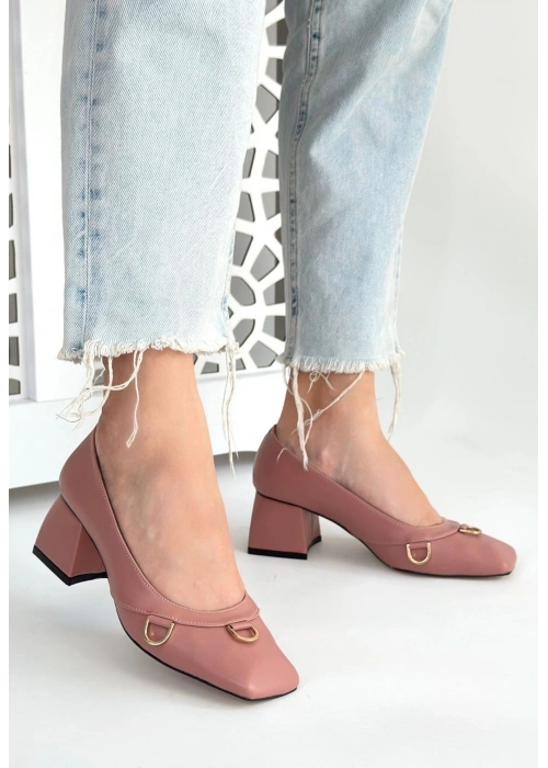 Cande Pudra Cilt Topuklu Ayakkabı