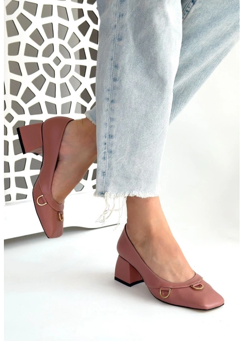 Cande Pudra Cilt Topuklu Ayakkabı