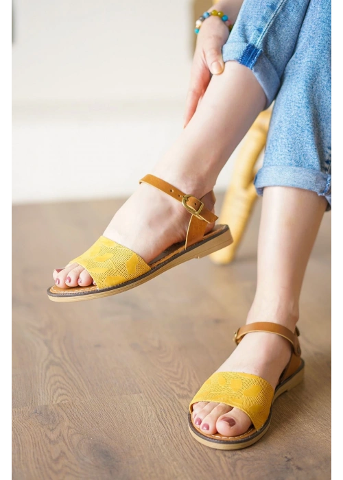 Cardi Hardal Cilt Sandalet