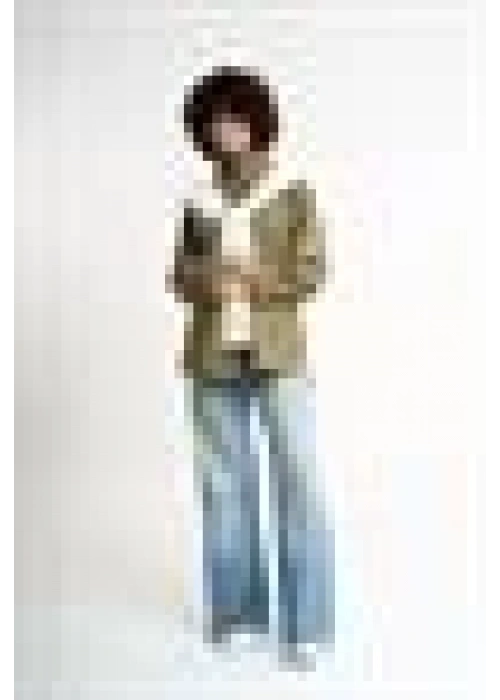 Cardigan Detailed Shirt | Army Green