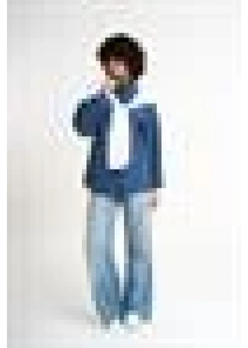 Cardigan Detailed Shirt | Navy blue