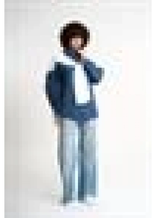 Cardigan Detailed Shirt | Navy blue