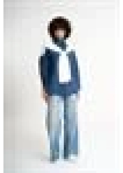 Cardigan Detailed Shirt | Navy blue