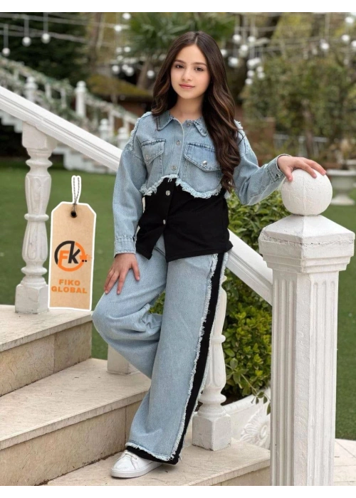 Ensemble jeans pour fille