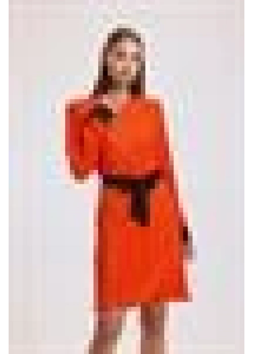 Corduroy Dress | Orange