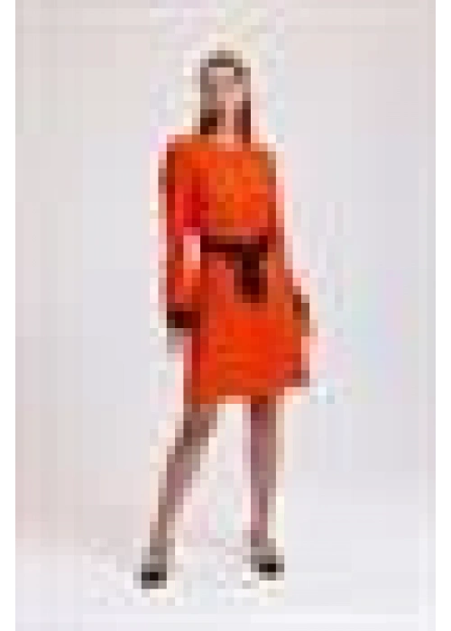 Corduroy Dress | Orange