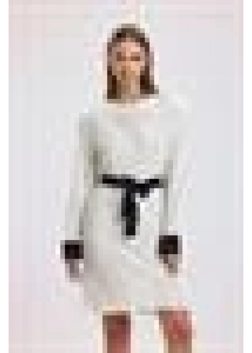 Corduroy Dress | White