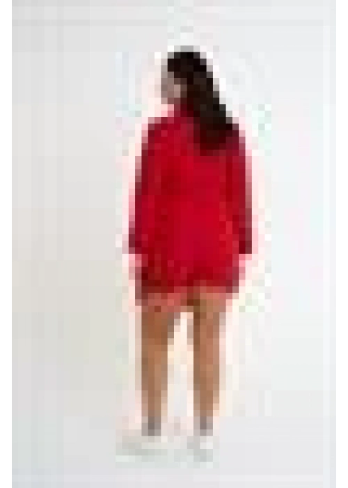 Crepe Fabric Shorts Skirt Set | Red