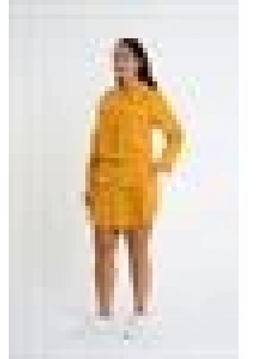 Crepe Fabric Shorts Skirt Set | Yellow