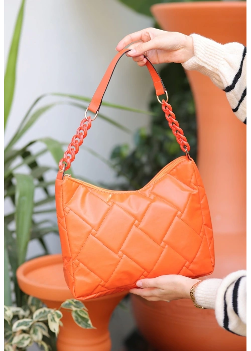 Elien Turuncu Cilt Çanta