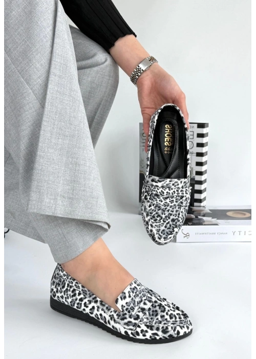 Ezon Zebra Cilt Babet Ayakkabı