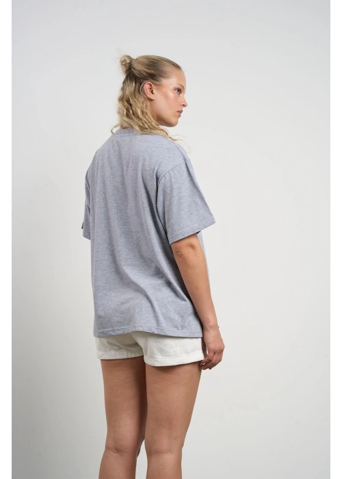 HANIQA Print T-Shirt – Small Gray