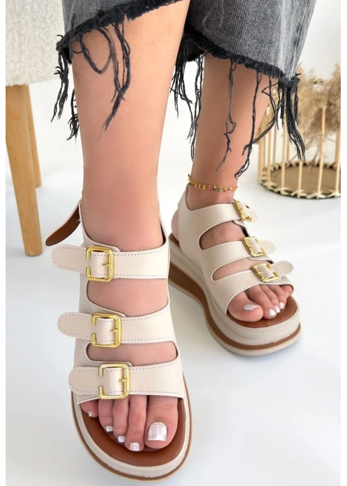 Jatay Bej Cilt Sandalet