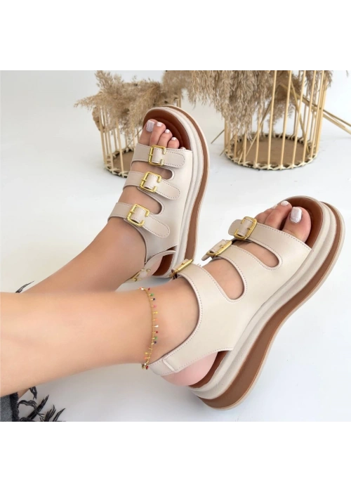 Jatay Bej Cilt Sandalet