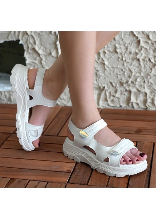 Jrita Bej Deri Sandalet