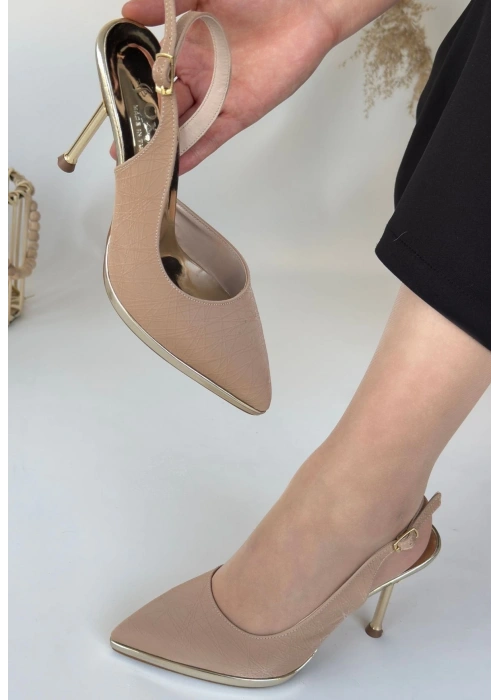 Kalyt Nude Cilt Topuklu Ayakkabı