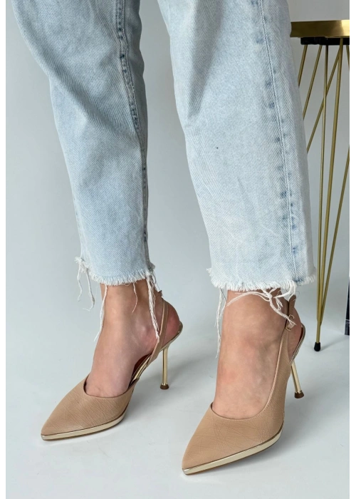 Kalyt Nude Cilt Topuklu Ayakkabı