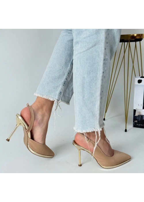 Kalyt Nude Cilt Topuklu Ayakkabı