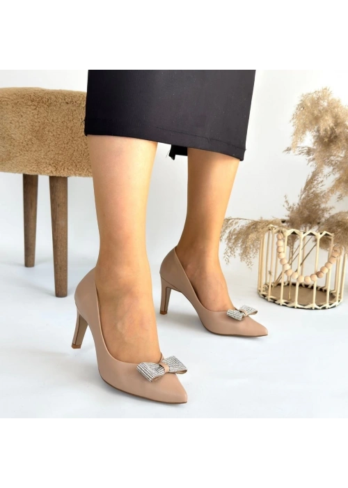 Keana Nude Cilt Topuklu Ayakkabı
