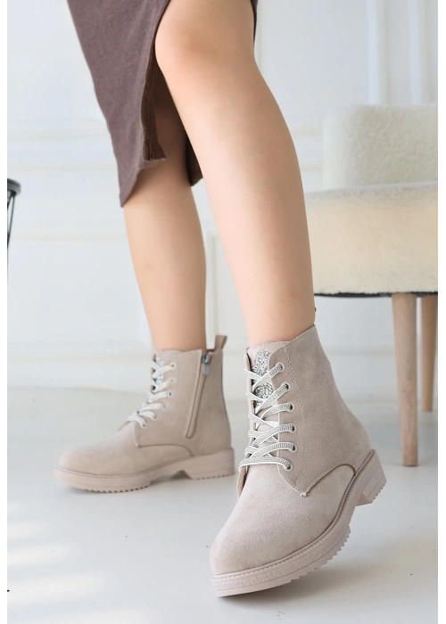 Kolly Bej Süet Bağcıklı Bot