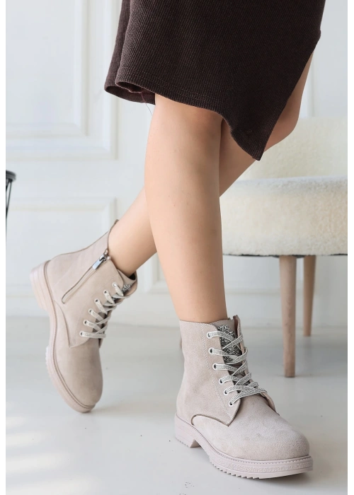 Kolly Bej Süet Bağcıklı Bot