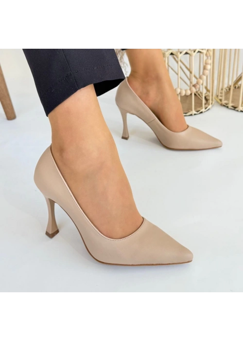 Konta Nude Cilt Topuklu Ayakkabı