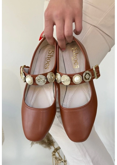 Koope Taba Cilt Babet Ayakkabı