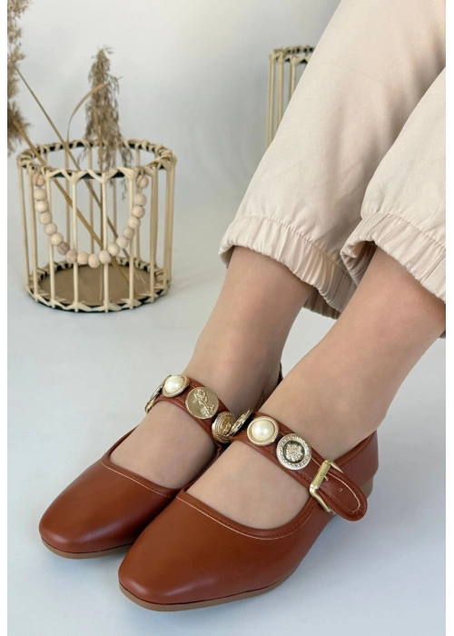 Koope Taba Cilt Babet Ayakkabı