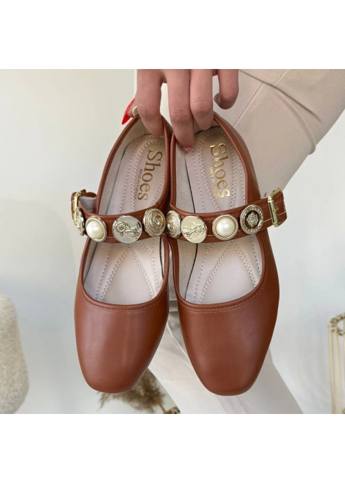 Koope Taba Cilt Babet Ayakkabı