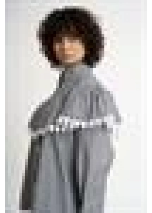 Lace Detailed Pleated Striped Shirt | Black